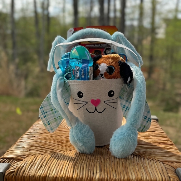 💙 Frosty Hops Wiggle Ears (Blue & White) Great Easter Basket Stuffer! - Picture 5 of 5